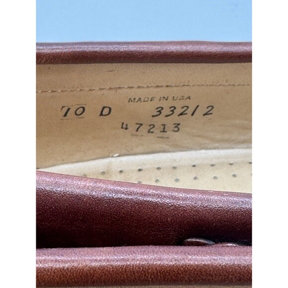 Allen Edmonds Woodstock Kiltie Loafer Cognac Brown Slip On Shoes Mens 10D USA main image 10